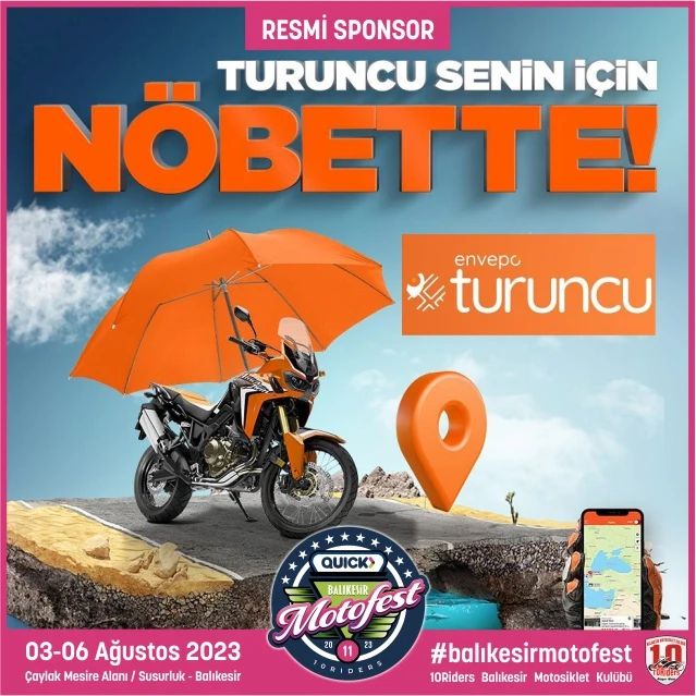 Turuncu Takip Sistemleri-Sponsorlar-11.Balıkesir Motofest'te