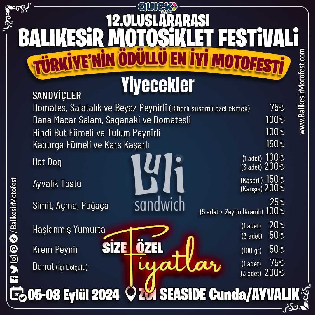 Fiyatlar-Luli-12.Balıkesir-Motofest
